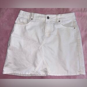Junior Girls White Jean Skirt size XL 14/16